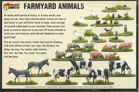 Farmyard Animals - zwierzęta hodowlane w skali 28mm (1:56)