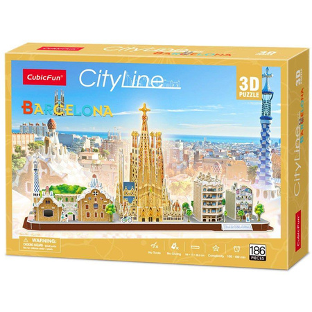 Puzzle 3D 186 el. Barcelona City Line