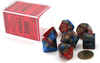 Kości zestaw RPG Chessex 26429 Gemini Blue-Red w/Gold