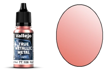 Vallejo 77106 True Metallic Metal 106 Light Ruby Red