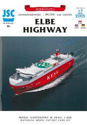 Model kartonowy JSC nr 85 Samochodowiec Elbe Higway
