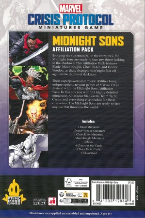 Marvel Crisis Protocol CP220 Midnight Suns Affiliation Pack