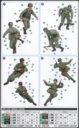 Zestaw figurek do sklejenia i pomalowania Hobby Boss 84419 German Panzer Crew