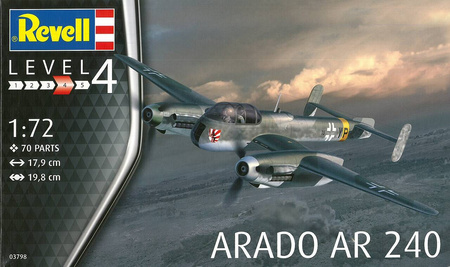Revell 03798 Arado AR 240 model plastikowy do sklejenia i pomalowania