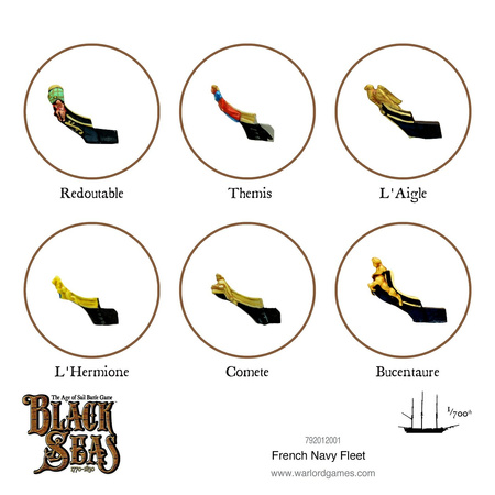 Black Seas French Navy Fleet Starter (1770-1830) - okręty Francuskie