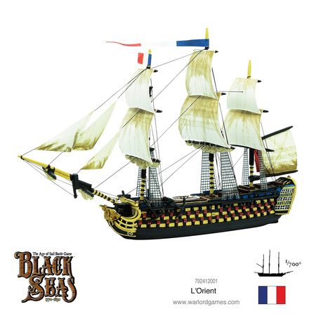 Black Seas L'Orient - okręt w skali 1:700
