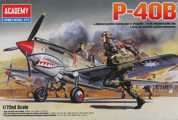 Academy 12456 P-40B model plastikowy do sklejenia i pomalowania