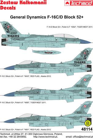 Techmod 48114 F-16C/D