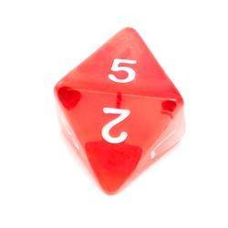 Kość Kryształ K8 - Czerwona