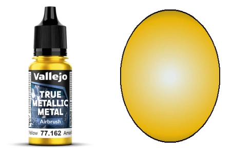 Vallejo 77162 True Metallic Metal 162 Airbrush Radiant Yellow