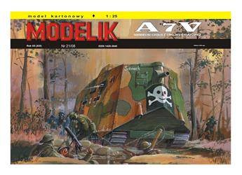 Model kartonowy Modelik - A7V