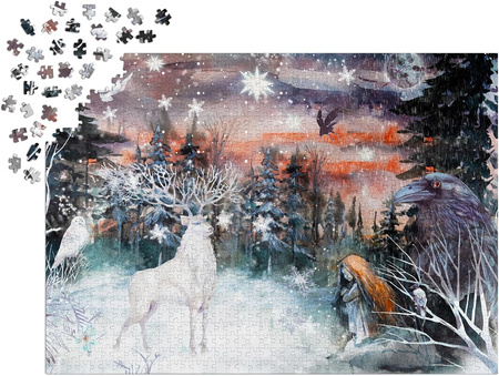 Puzzle 1000 el. Enjoy 2020 Czerń i biel 