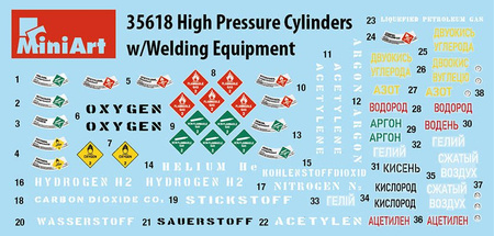 Mini Art High pressure cylinders w/welding equi.