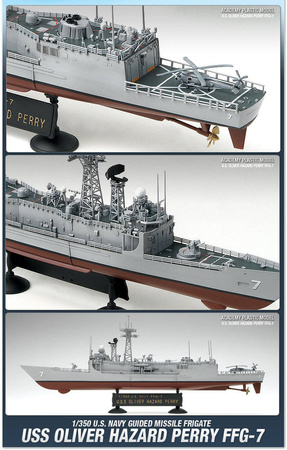Model plastikowy do sklejenia Academy 14102 USS Oliver Hazard Perry FFG-7