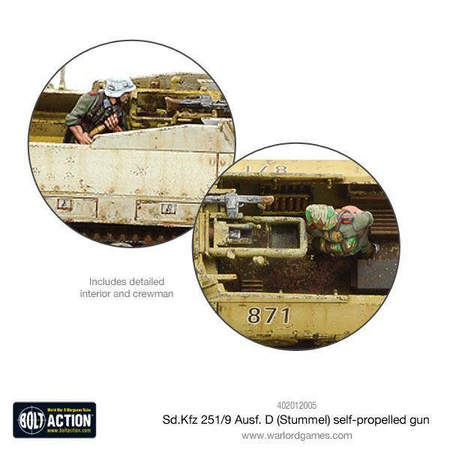 Bolt Action Sd.Kfz 251/9 ausf D Stummel Half-track