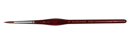 Pędzel Kozłowski 31071 Czerwona Kuna rozmiar 6