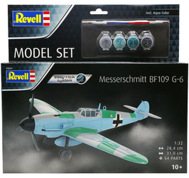 Revell 63653 Messerschmitt Bf109 G-6 easy-click system Model Set model plastikowy do złożenia