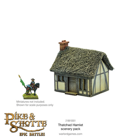Pike&Shotte Epic Battles Thatched Hamlet Scenery Pack - mała wioska ze strzechą