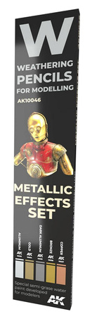 Weathering Pencils For Modeling - Metallic Effects