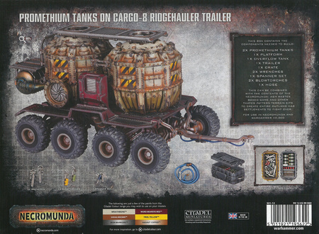 Necromunda Promethium Tanks on Cargo-8 Ridgehauler Trailer
