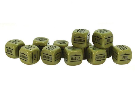 Bolt Action Order Dice - Green