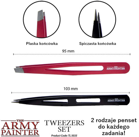 Army Painter Tweezers Set pęsety modelarskie 