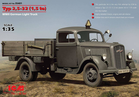 ICM 35401 Typ 2,5-32 (1,5 to) WWII German Truck