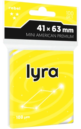 Koszulki ochronne 41x63 mm Rebel Lyra Premium Mini American Premium