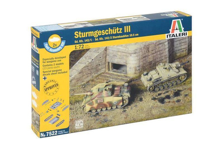 Italeri 7522 Sturmgeschutz III Sd.Kfz.142/1- 142/2