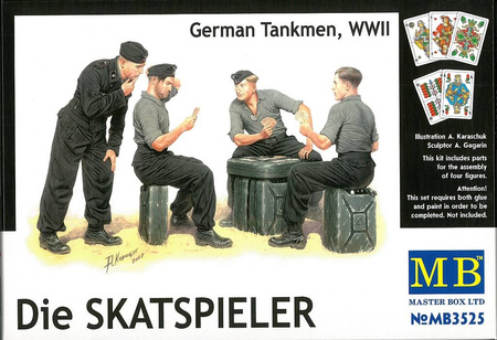 Master Box 3525 Die skatspieler. German tankmen