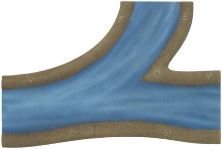 Battlefield in a Box BB512 River Expansion Fork - rzeka rozwidlenie