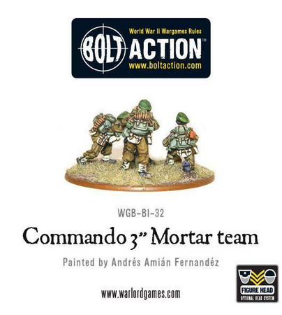 Bolt Action British Commando 3" Mortar Team