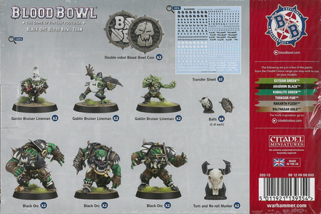 Blood Bowl Black Orc Team / The Thunder Valley Greenskins