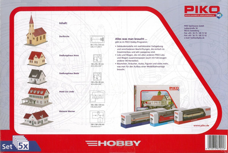 Piko 61925 Zestaw budynków - Dorf Set