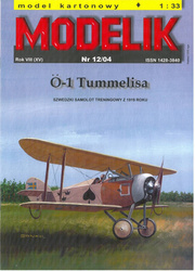 Modelik 12/04 O-1 Tummelisa model kartonowy do sklejenia