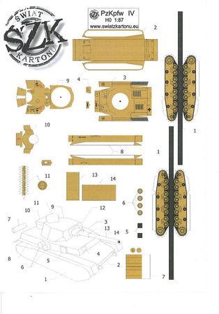 Model kartonowy Świat z Kartonu PzKpfw IV