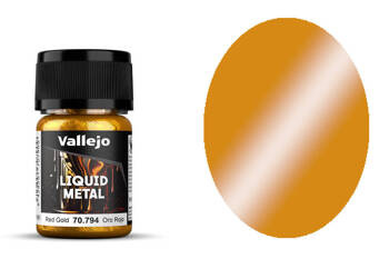 Farba Vallejo Liquid Metal 70794 Liquid Red Gold