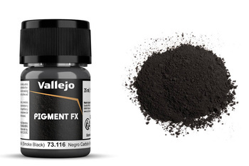 Vallejo Pigments 73116 Carbon Black - Smoke Black
