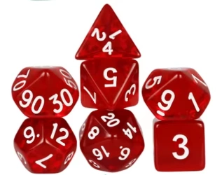 Kości zestaw RPG wzór 629