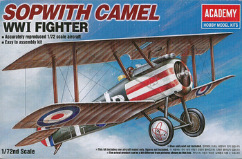 Academy 12447 Sopwith Camel model plastikowy do sklejenia i pomalowania