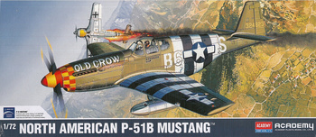 Academy 12464 North American P-51B Mustang model plastikowy do sklejenia i pomalowania