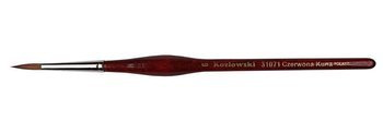 Pędzel Kozłowski 31071 Czerwona Kuna rozmiar 6