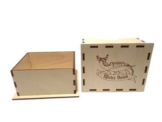 Mistrz Baśni - Pudełko drewniane na talię kart