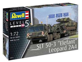 Revell 03311 SLT 50-3 "Elefeant" & Leopard 2A4 zestaw dwóch modeli plastikowych do sklejenia