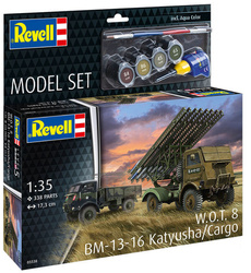 Revell 63338 W.O.T. 8 BM-13-16 Katyusha/Cargo Model Set - zestaw upominkowy z farbami i klejem