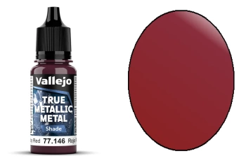 Vallejo 77146 True Metallic Metal 146 Shade Ruby Red