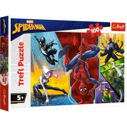 Puzzle 100 el. Spider-Man Do Góry Nogami (Trefl)