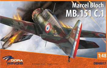 Dora Wings 48017 Marcel Bloch MB.151 C.1  model plastikowy do sklejenia i pomalowania