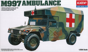 Academy 13243 M997 Ambulance model plastikowy do sklejenia i pomalowania
