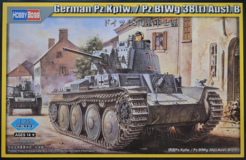Hobby Boss 80138 German Panzer Kpfw.38(t) Ausf.B model plastikowy do sklejenia i pomalowania